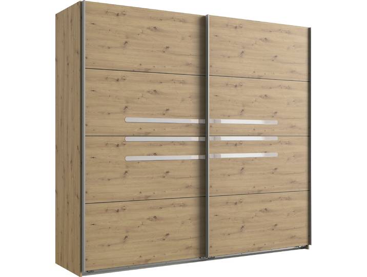 Schlafzimmer-Set WIMEX Anna , braun (artisaneichefarben), B/H: 180cm x 200cm, Schlafzimmermöbel-Sets