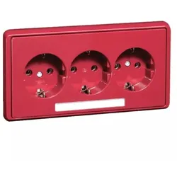 Peha SCHUKO-Steckdose 3-fach rt D 95.6513.36 NA