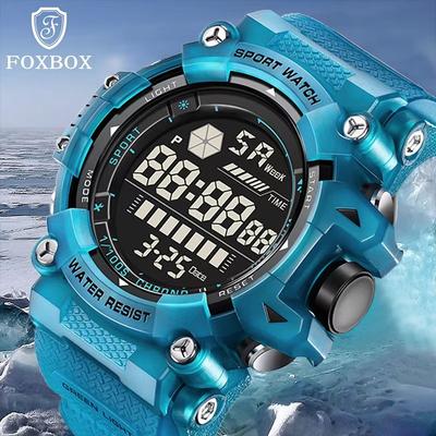 Inspired Finds LIGE FOXBOX LED Military Digital Sports Watch With Luminous Display orange