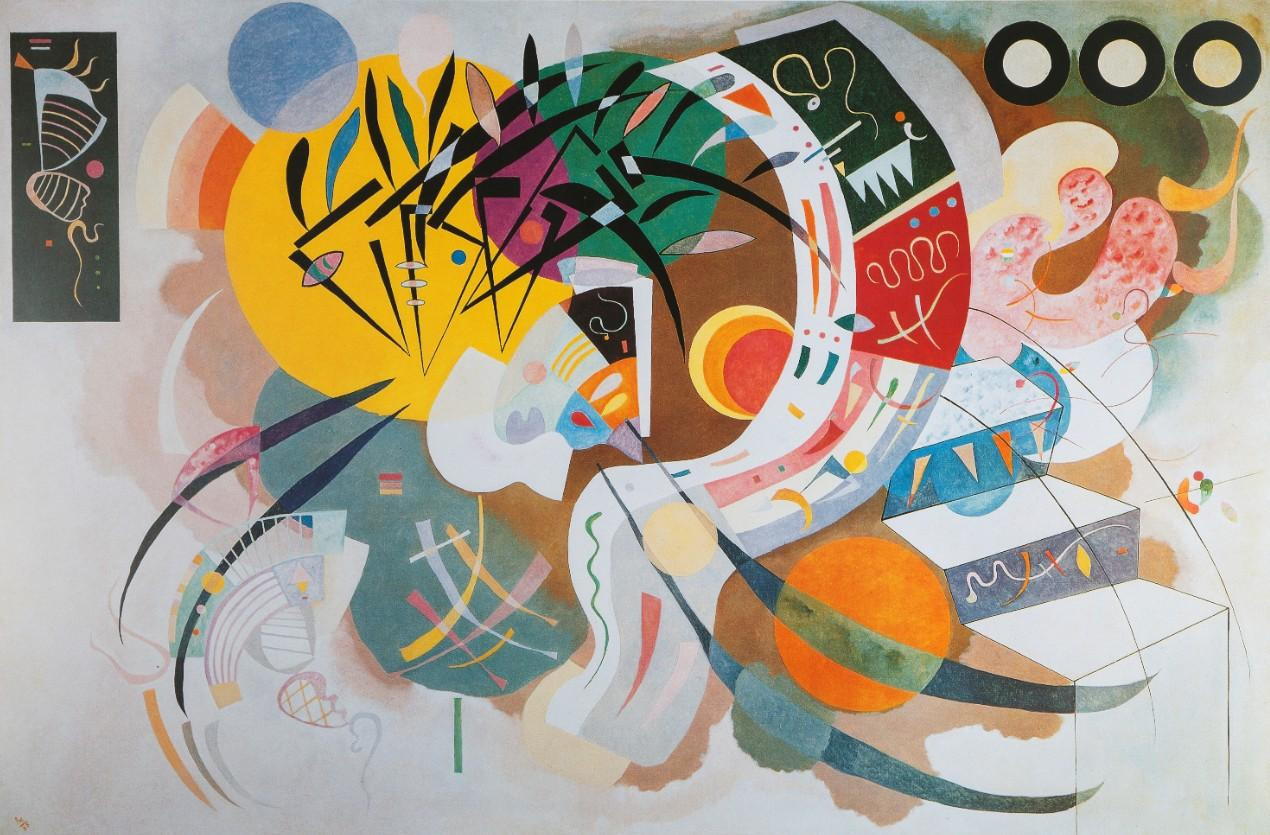 Bluebird Puzzle Kandinsky Courbe dominante 1936 - 1000 stukjes