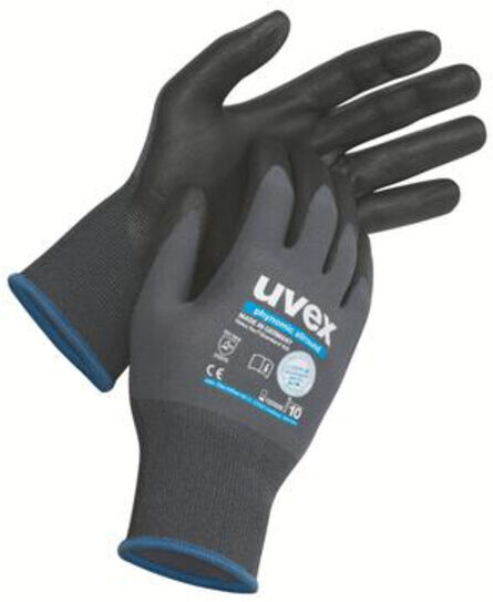 uvex Montagehandschuhe uvex phynomic allround, Innenhand und Fingerspitzen mit Aqua-Polymer-Schaum-Beschichtung, Größe 6 (6004906)