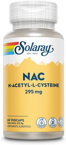 Solaray NAC 295 mg 60 Vegetable Capsules 60 Units