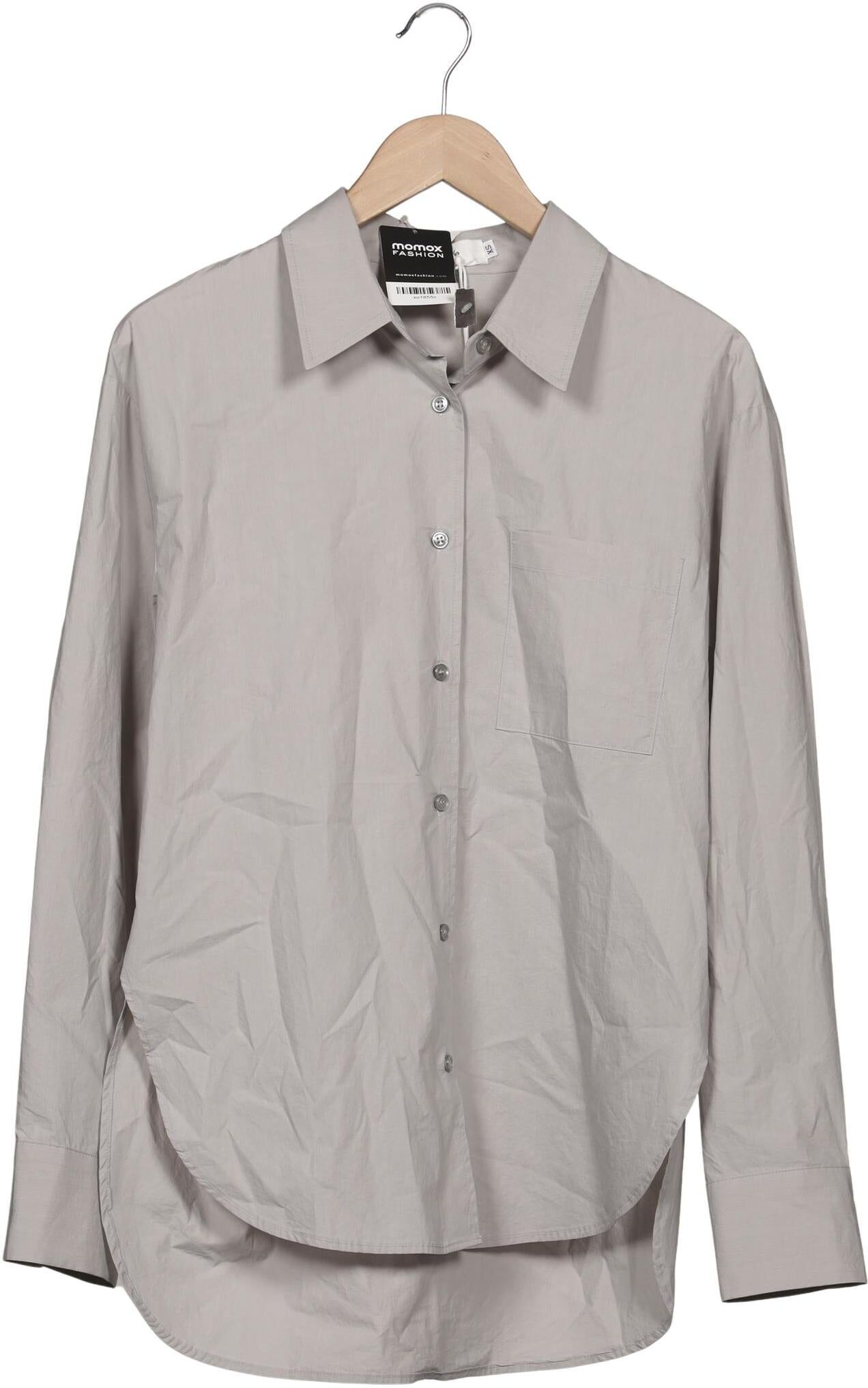 The Frankie Shop Damen Bluse, Grau, Gr. XS, Baumwolle - Second Hand
