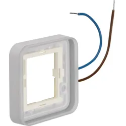 Hager W1 - Rahmen 1fach senkrecht blau beleuchtbar 230 V, für Gehäuse AP, IP55, grau