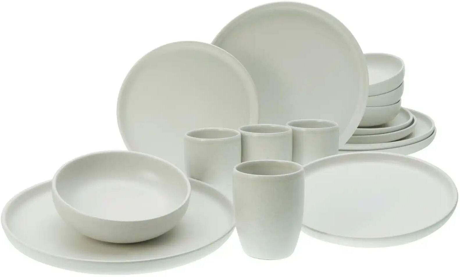 CreaTable Kombiservice  Uno ¦ mehrfarbig ¦ Steinzeug/Steingut ¦ Maße (cm): B: 37