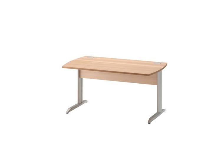Table bureau 120 pieds metal JAZZ - Gami - Marron clair