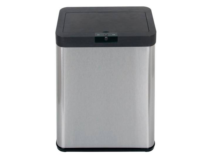 Echtwerk Abfalleimer, Schwarz, Silberfarben, Kunststoff, 48 l, 25.3x57.4x40.3 cm, Haushalt & Reinigung, Reinigung, Mülleimer & Abfallsammler