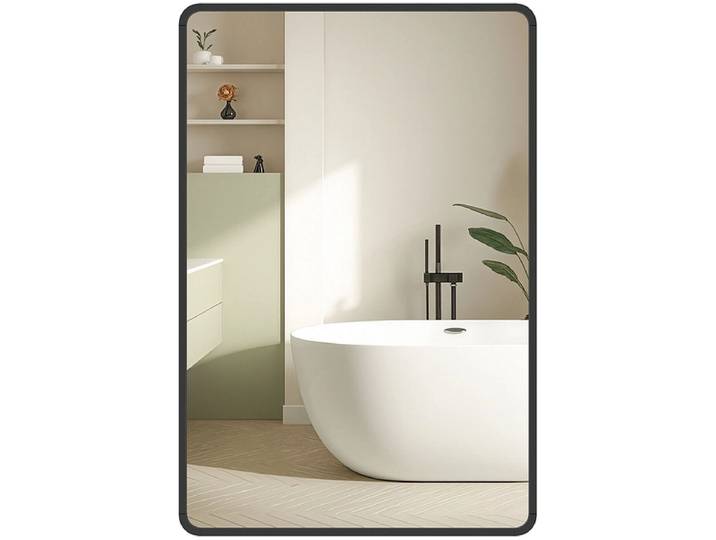 Spiegel rechteck SONGMICS VELOURS 61x91cm schwarz