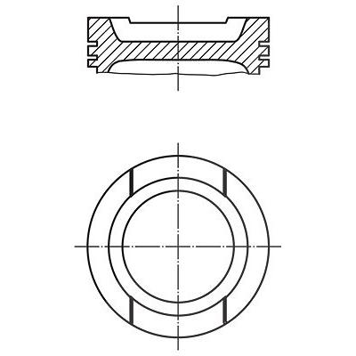 Mahle Kolben [Hersteller-Nr. 0332001] für Audi, Skoda, VW, Seat