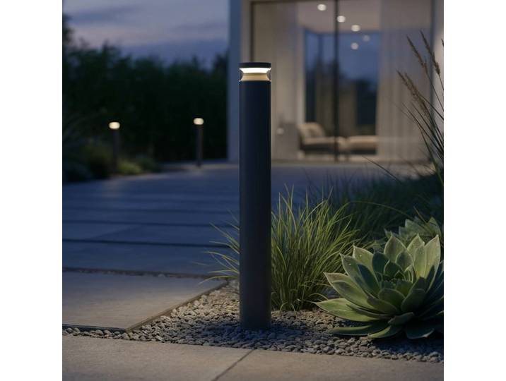 IDEAL LUX LED Wegeleuchte Boeing, schwarz, Metall
