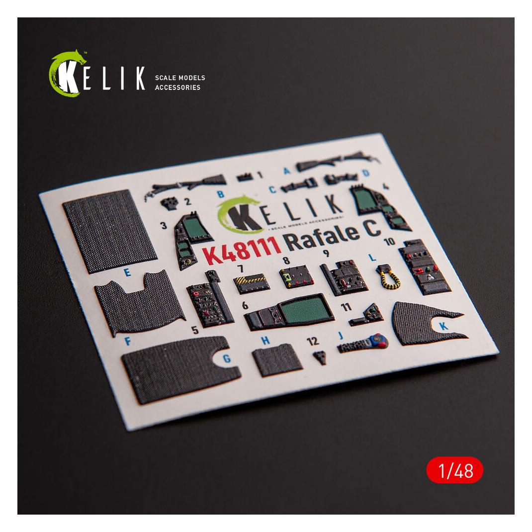 Kelik Rafale C - interior 3D decals for Academy/Revell kit (K48111)