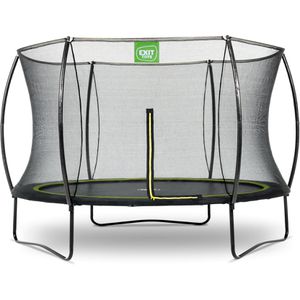 EXIT-Toys Trampolin Silhouette, outdoor, Ø 305cm, schwarz/neongrün, mit Netz, bis 100kg