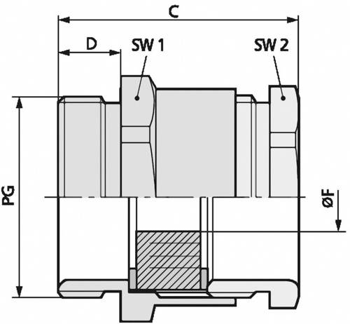 LAPP 52005540 Kabelverschraubung PG9 Messing Messing 100 St.