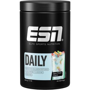 ESN Kollagen Daily All-in-One Formula, Sour Powder, Pulver, mit Glutamin, Creatin & L-Leucin, hochdosiert, 480 g