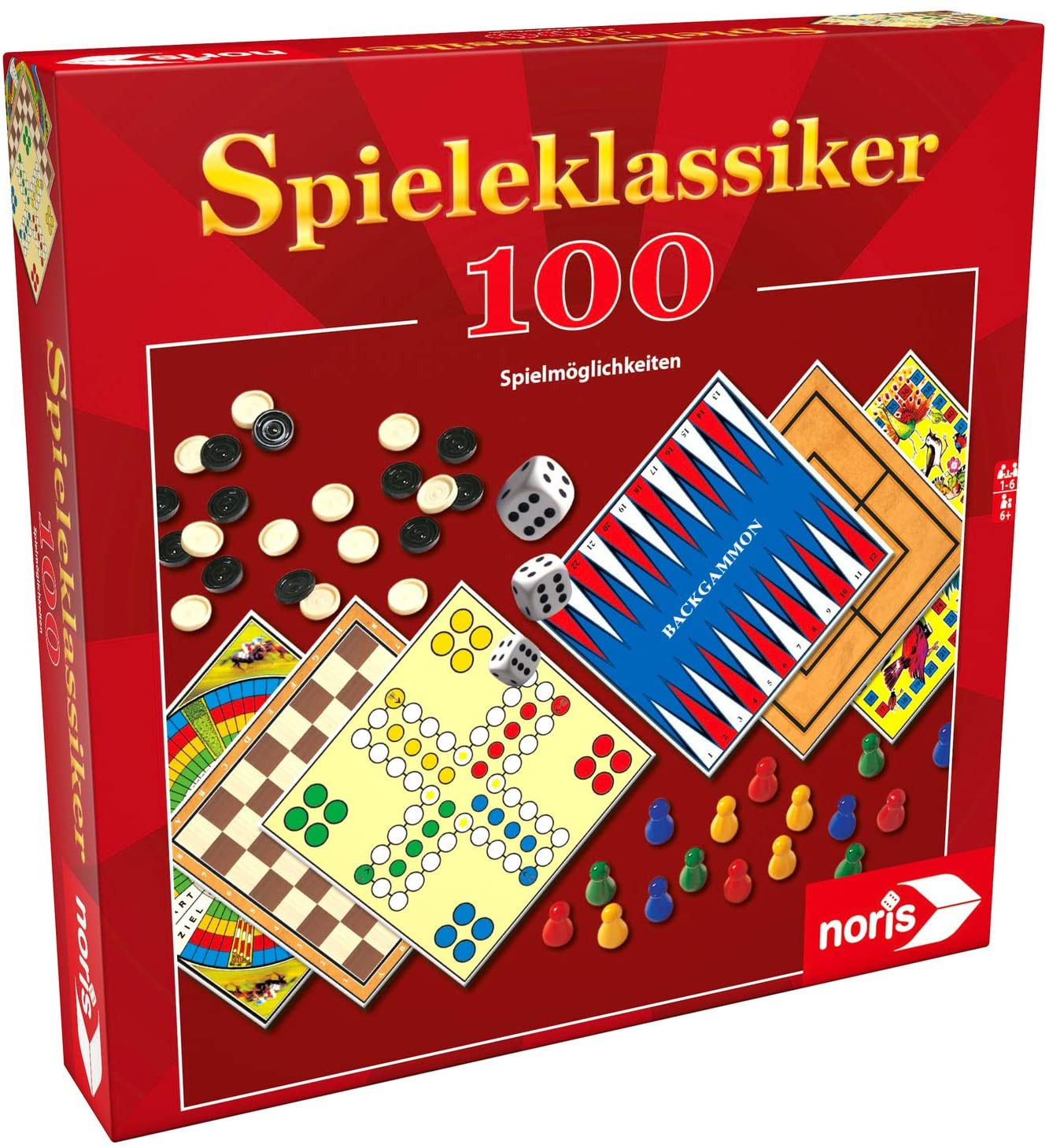 Noris Klassieke spellen met 100 verschillende mogelijkheden