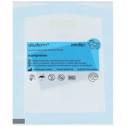 ALUDERM Kinder Kompressen 4x6 cm 1 St