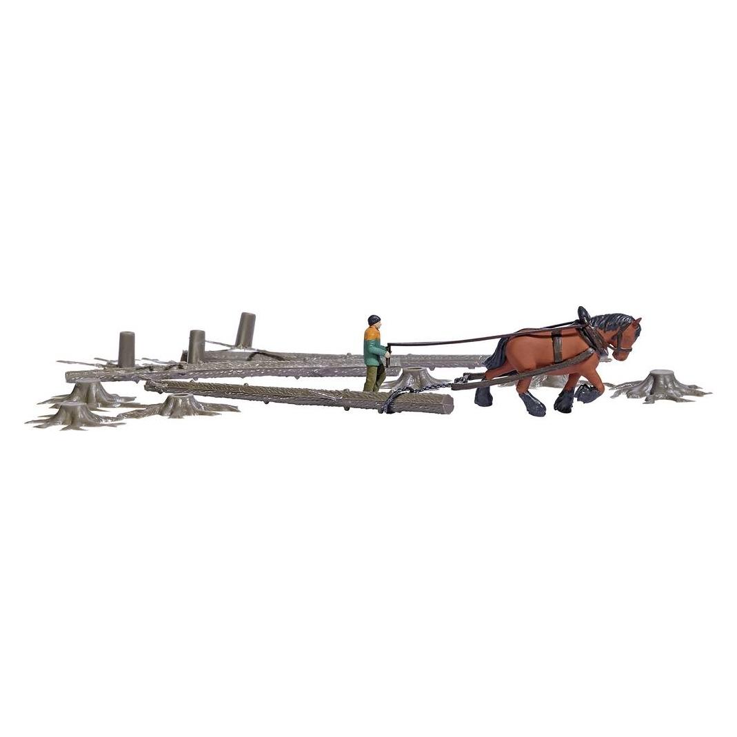 Busch H0 Action Set Schauholzrücken Bausatz (79883)
