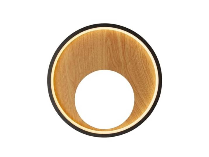 Searchlight Curio Wandlamp Zwart, Hout