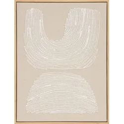 Wandbild THREAD FORMS (BHT 32x42x2,30 cm) - beige - BHT 32x42x2,30 cm