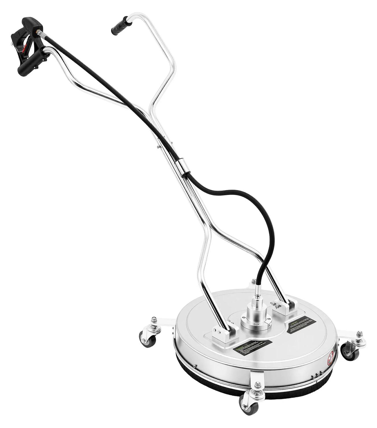 Flächenreiniger für Hochdruckreiniger - 50,8 cm - 4500 PSI - Edelstahl - 4 Räder - Weiß