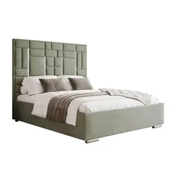 POLSTERBETT BRIGITTE SILVER mit Bettkasten 140x200 cm Element 11