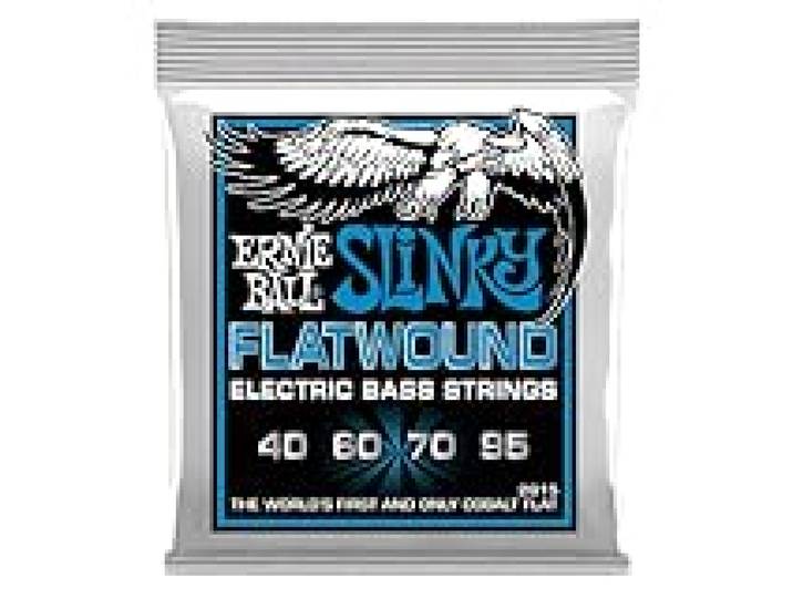 Ernie Ball Extra Slinky Cordes à filet plat, pour basse électrique, calibre 40-95