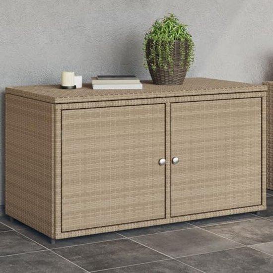 Gartenschrank für Außen - Werkzeugschrank und Beistellschrank - Beige 110x55x60,5 cm
