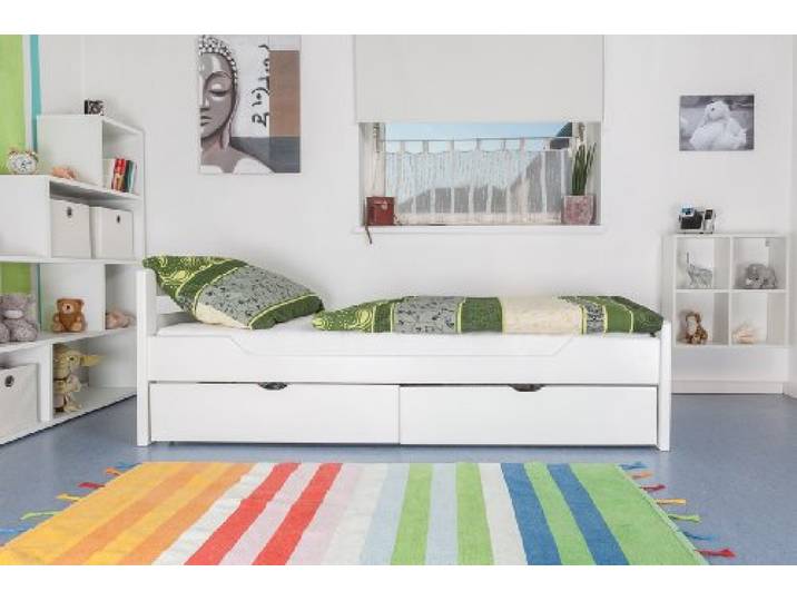 Steiner Shopping Kinderbett Easy Premium Line I 90x200 cm in Weiß