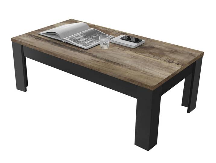 Table basse Costa noir/poirier - Basika