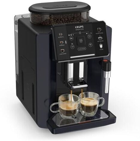 Krups - Machine Auto Sensation Bleu Noir - Très Bon État  - MaxiCoffee