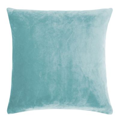 Dekokissen PAD "Smooth", aqua, unifarben, B:50cm L:50cm, Polyester, Dekokissen_Sitzkissen_Kissenhüllen, Perfekte Farbabstimmung, große Farbvielfalt, in verschiedenen Größen