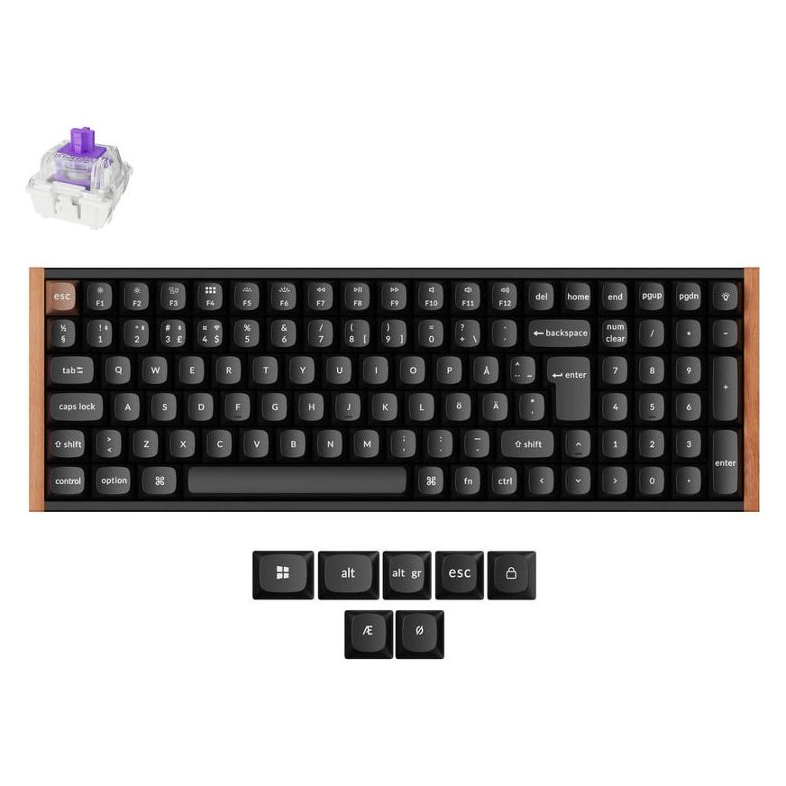 Keychron K4 HE (Nummernblock, Kabelgebunden, Kabellos) (K4H-F1-BO)