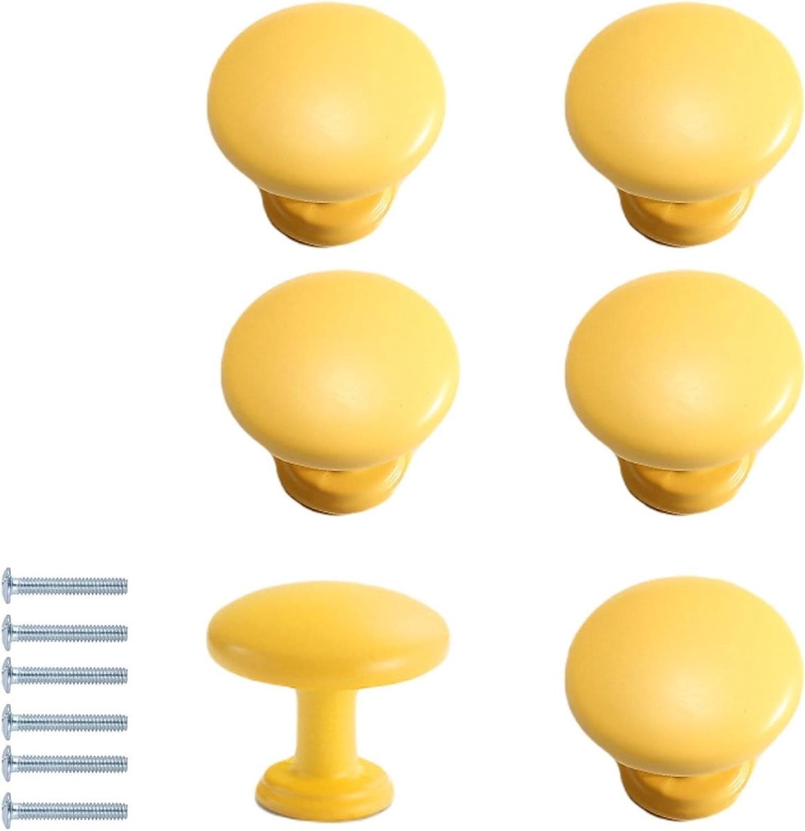 Gele meubelgrepen en ladehandgrepen van aluminiumlegering - 27mm