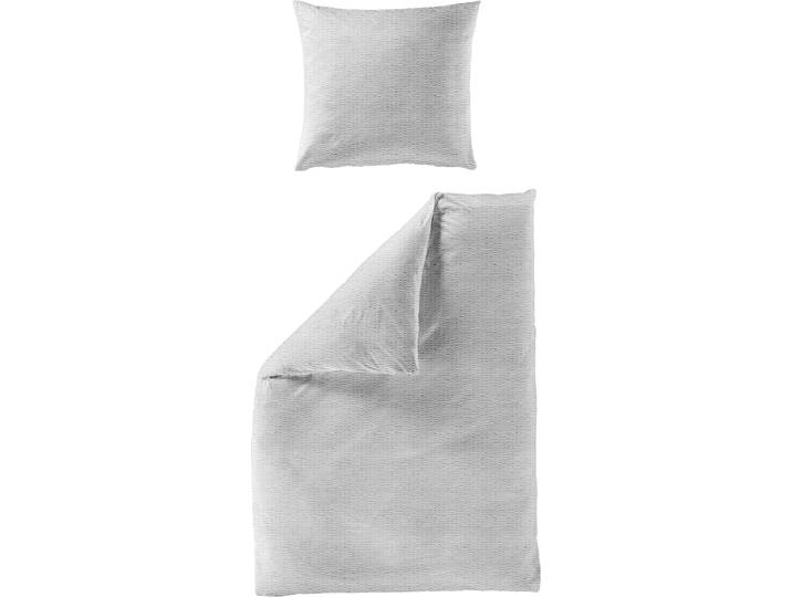 Bettwäsche BIERBAUM Chic Uni , grau (silberfarben), B/L: 135cm x 200cm, 1 Stk., 1 Stk., Seersucker, B/L: 80cm x 80cm, 2, Seersucker, Obermaterial: 100% Baumwolle, Bettwäsche, Bettwäsche, Schickes Unidesign: Modern und elegant für jedes Schlafzimmer
