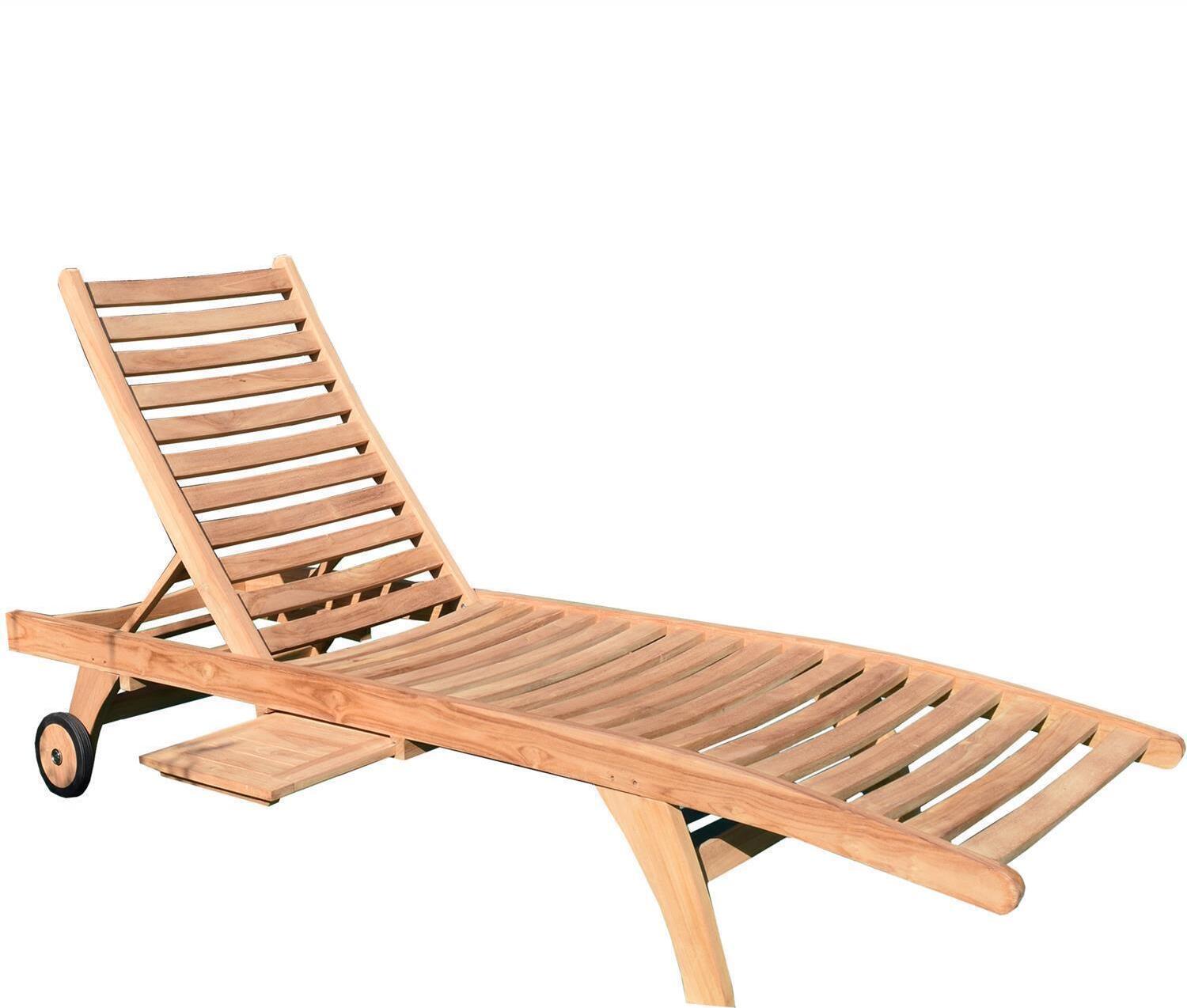 Teak Gartenliege Görz Ohne