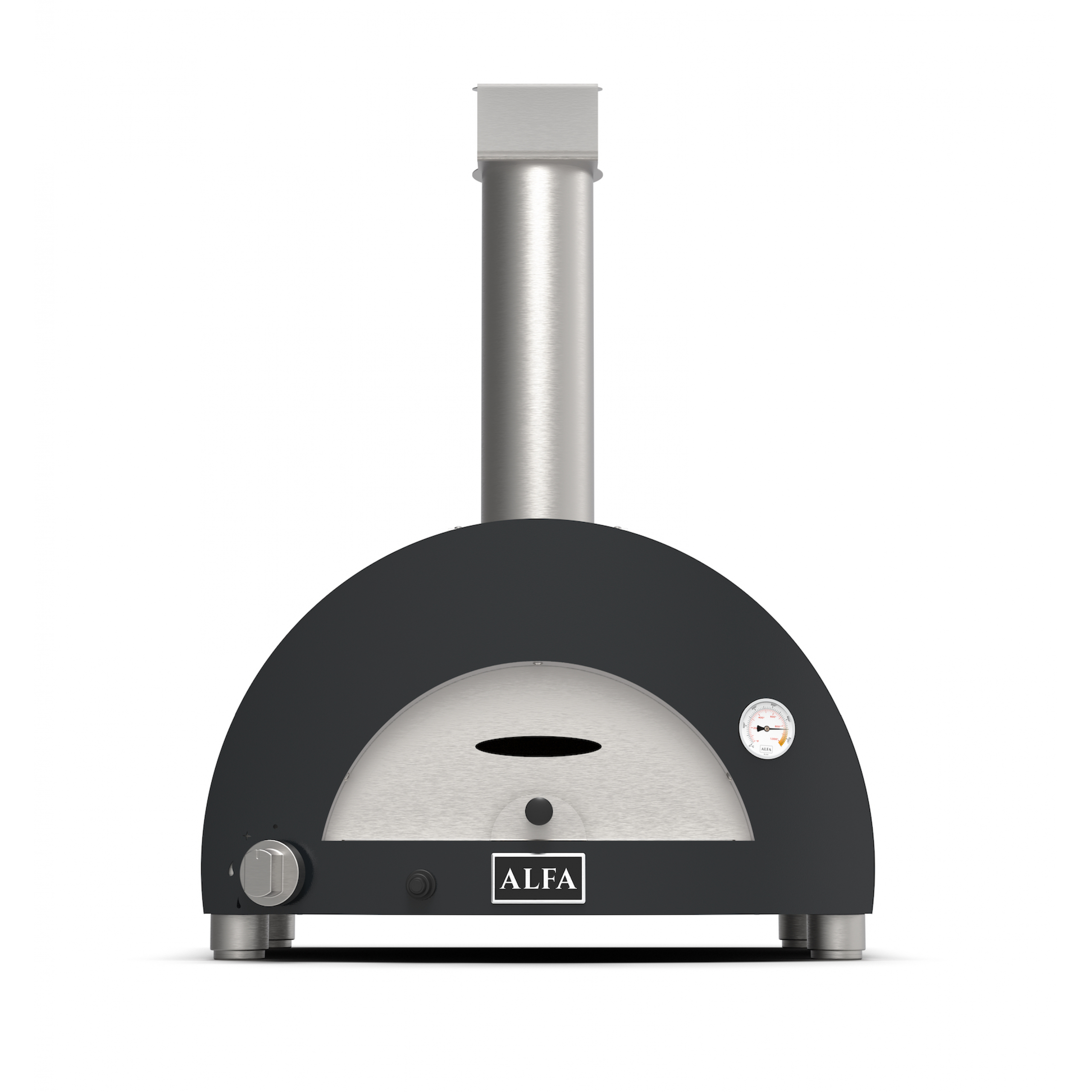 Alfa Forni Gas Pizzaofen Moderno 1 Pizza Grau - Backt 1 Pizza in 90 Sekunden