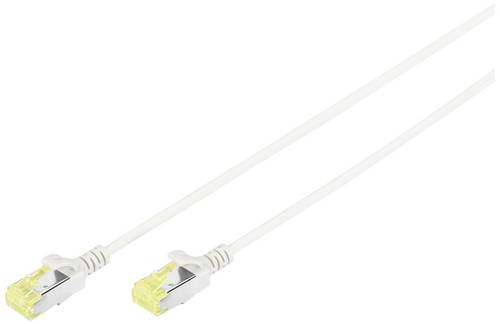 Digitus DK-1624-A-100S RJ45 Patchkabel CAT 6a U/FTP 10.00m Grau Geschirmt, Halogenfrei, doppelt geschirmt 1St.