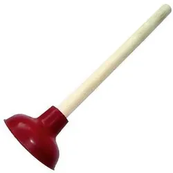 Neutralware Saugglocke Holz/Gummi rot