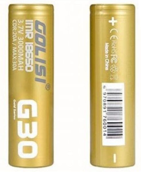 Golisi G30  Batteria 18650 3000mah 30a