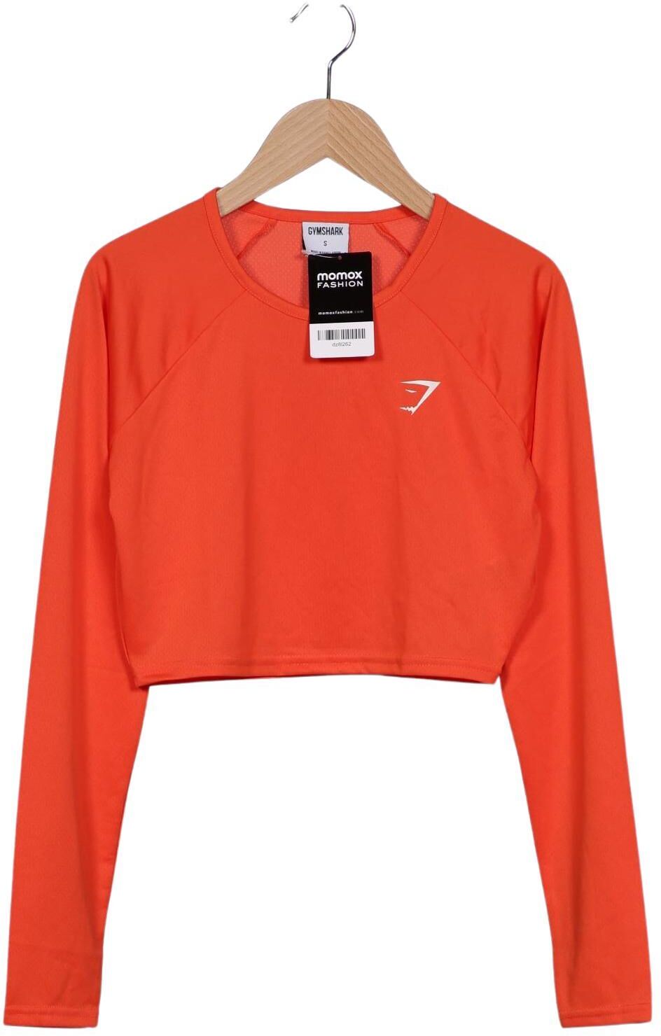 Gymshark Damen Langarmshirt, Orange, Gr. S, Synthetik - Second Hand