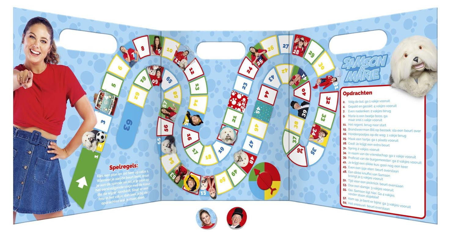 Studio 100: Samson & Marie Ganzenbord Magnetisch Spel