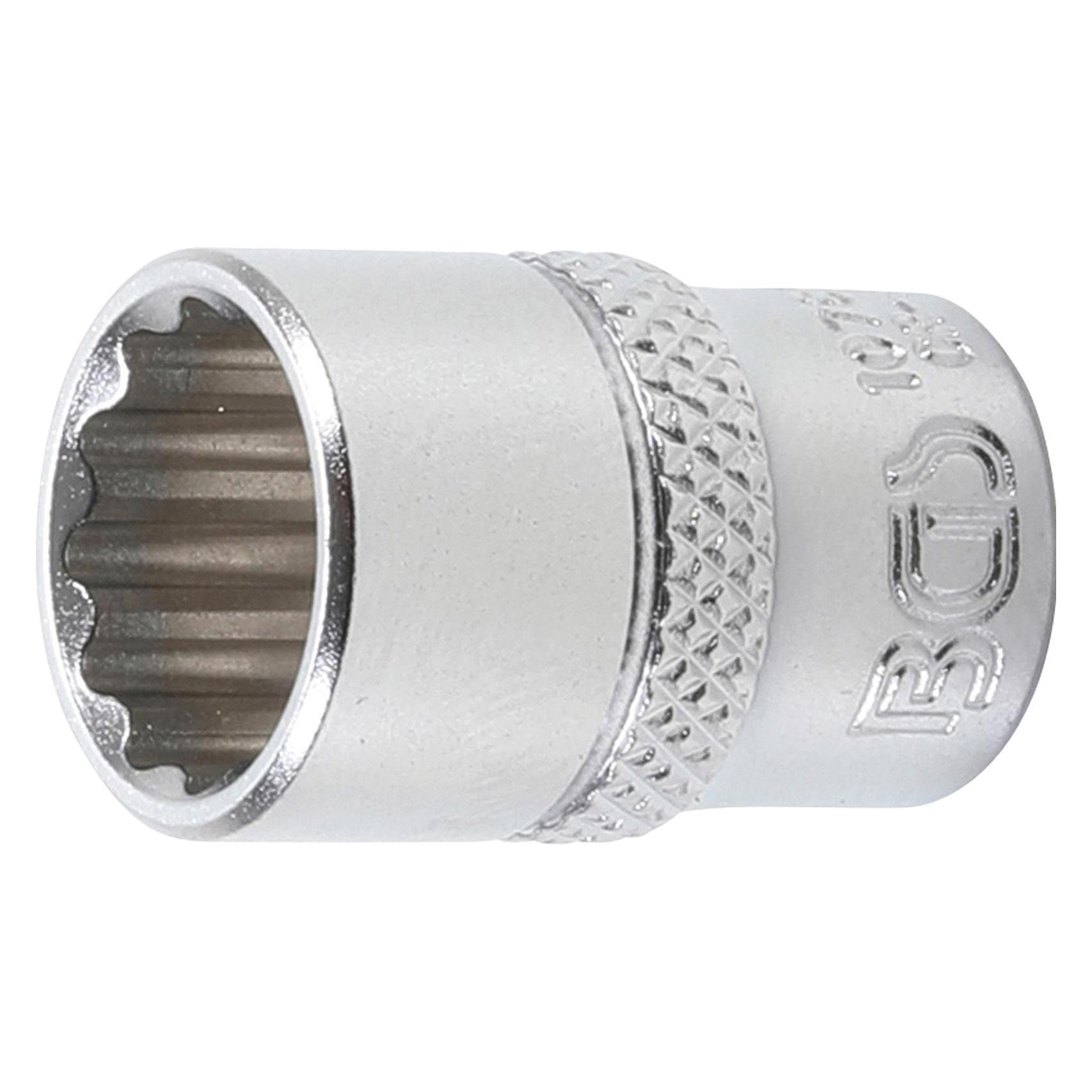 BGS Steckschlüssel-Einsatz Zwölfkant Antrieb Innenvierkant 6,3 mm (1/4") SW 12 mm (12 mm) (10782)