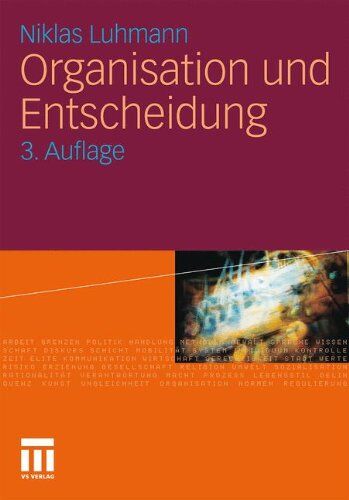 Niklas Luhmann - Organisation und Entscheidung (Rheinisch-Westfälische Akademie der Wissenschaften) - Preis vom 12.10.2026 11:37:12 h