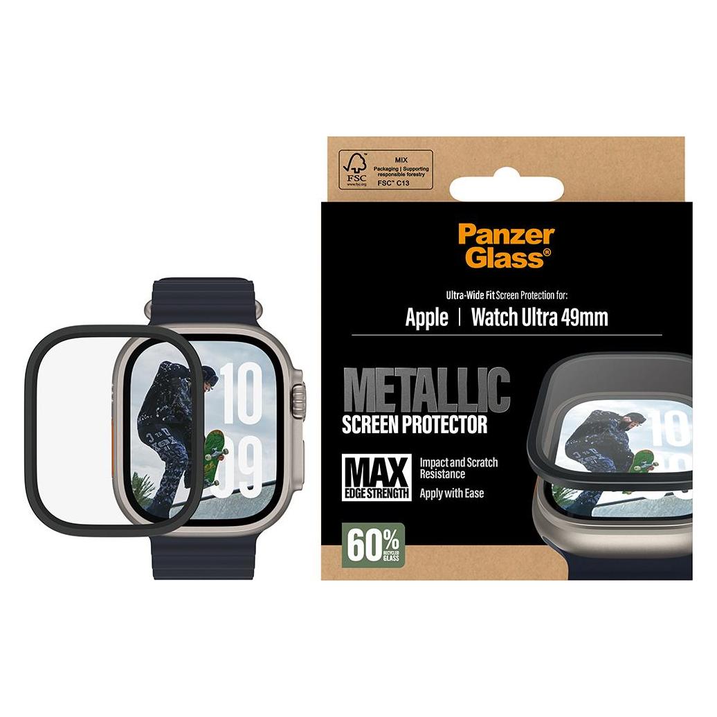 PanzerGlass Screen Protector w. black Metal Frame (PG85001)