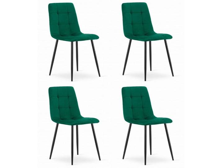 Best for Home Esszimmerstuhl Esszimmer stuhl aus Velours – ergonomisch, komfortabel (4er-Set, 4 St), Ergonomische Polsterung Veloursbezug Leicht & stapelbar