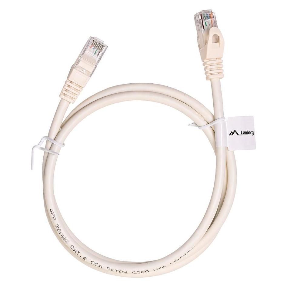 Lanberg PCU6-10CC-0100-W Netzwerkkabel Weiss 1 m Cat6 U/UTP (UTP) (U/UTP, CAT6, 1 m) (PCU6-10CC-0100-W)