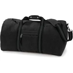 Quadra Vintage Canvas Reisetasche Sport- und QD613 vintage black 58 x 30 x 30 cm
