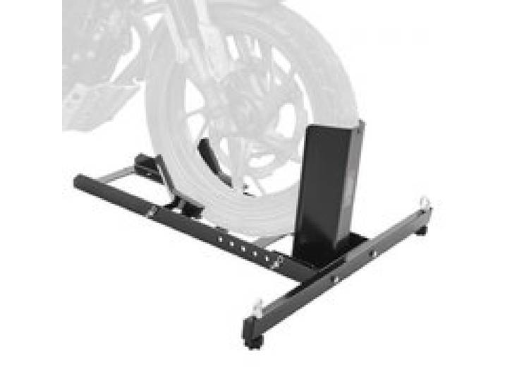 VEVOR Bloque Roue Moto 816,5 kg Cale Roue Moto Dia. 381-558,8 mm Largeur 76,2-177,8 mm Support de Transport de Moto en Acier Stand pour Sécuriser Transport de Moto sur Camion Remorque Atelier Garage