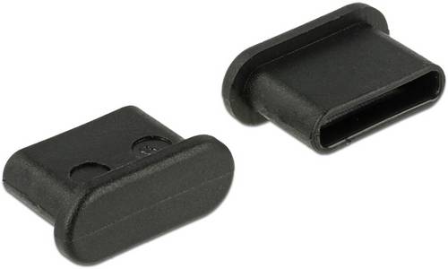 Delock Staubschutz für USB Type-C Buchse ohne Griff 10 Stück schwarz 64014 Inhalt: 10St.