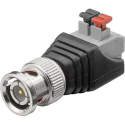 Terminal Block 2-pin > BNC-Stecker - push-down Klemmbefestigung